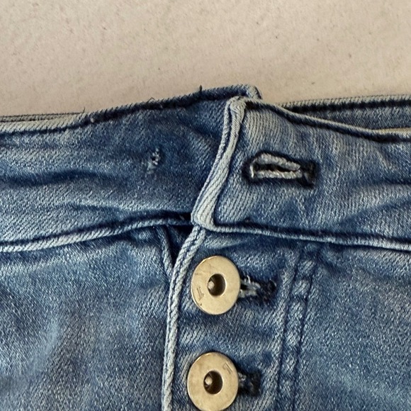 Pilcro and the Letterpress Anthropologie High Rise Skinny Bootcut Jeans Blue 26 - Picture 10 of 12